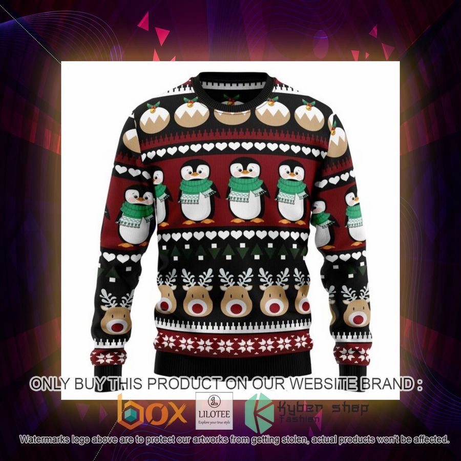 Penguin Group Ugly Christmas Sweatshirt 3 penguin group ugly christmas sweatshirt 3 22794