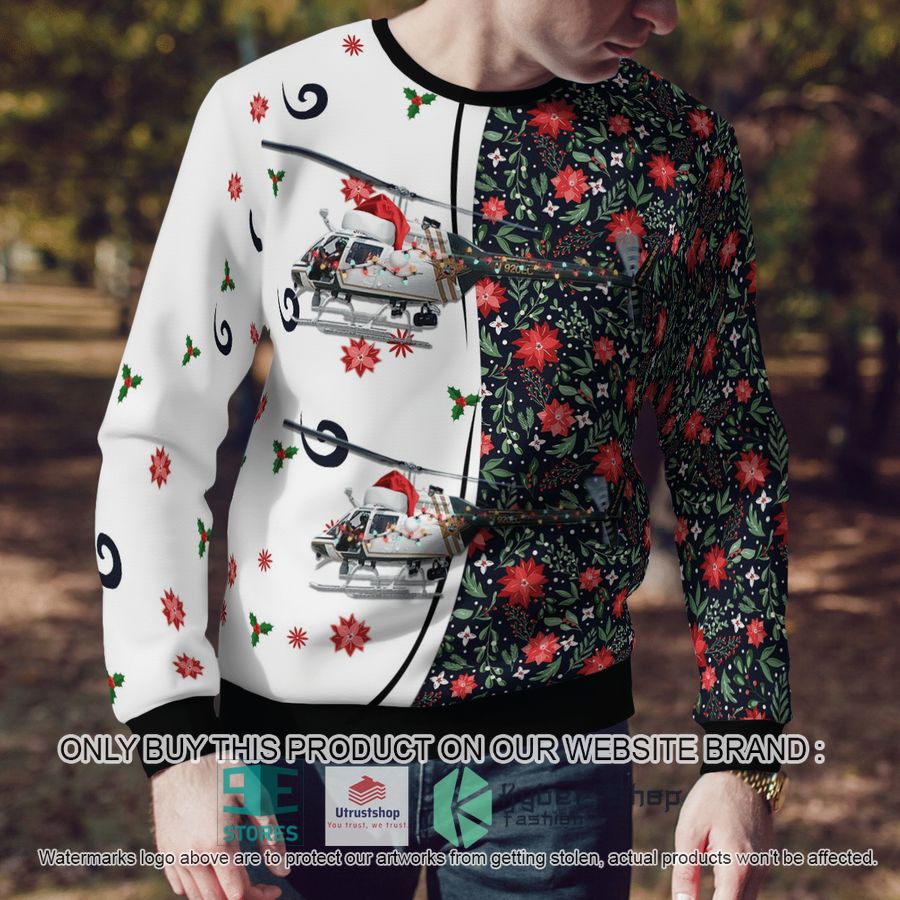 NEW Pensacola Florida Escambia County Sheriff Office Bell OH-58C Kiowa Christmas Sweater 4 pensacola florida escambia county sheriff office bell oh 58c kiowa christmas sweater 4 51594