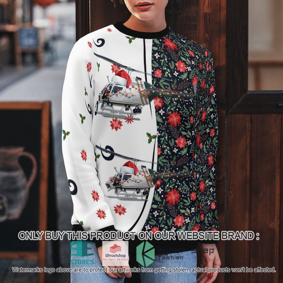 NEW Pensacola Florida Escambia County Sheriff Office Bell OH-58C Kiowa Christmas Sweater 5 pensacola florida escambia county sheriff office bell oh 58c kiowa christmas sweater 5 49837