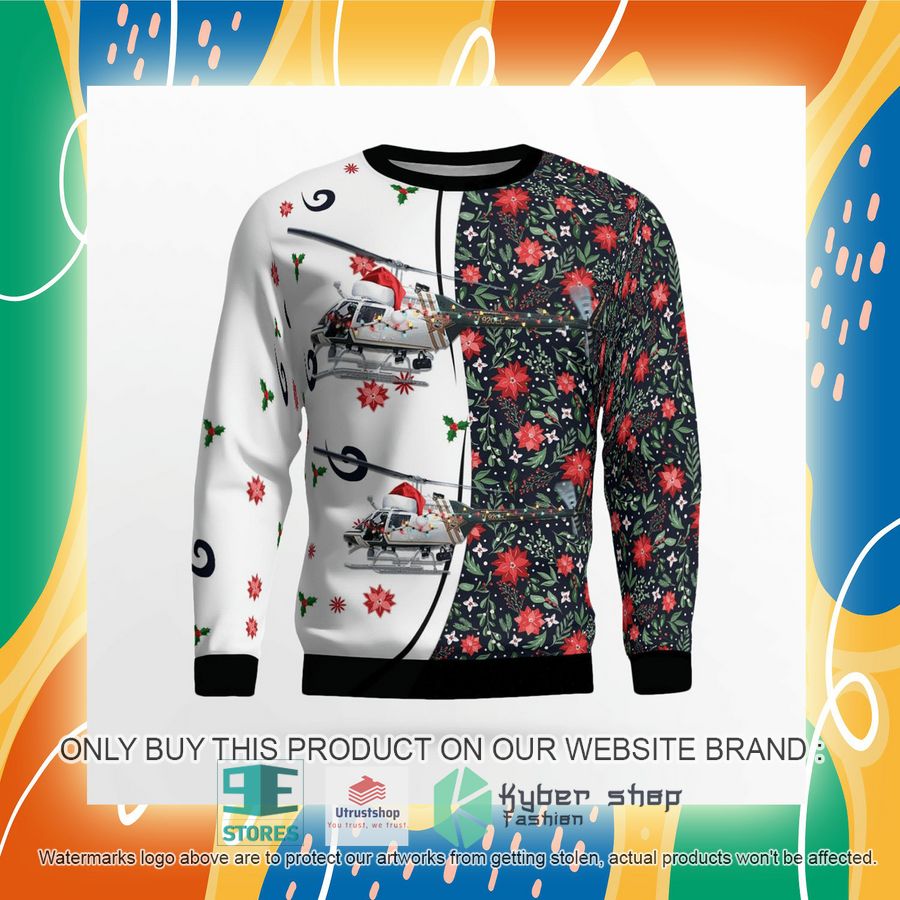 NEW Pensacola Florida Escambia County Sheriff Office Bell OH-58C Kiowa Christmas Sweater 8 pensacola florida escambia county sheriff office bell oh 58c kiowa christmas sweater 8 71740