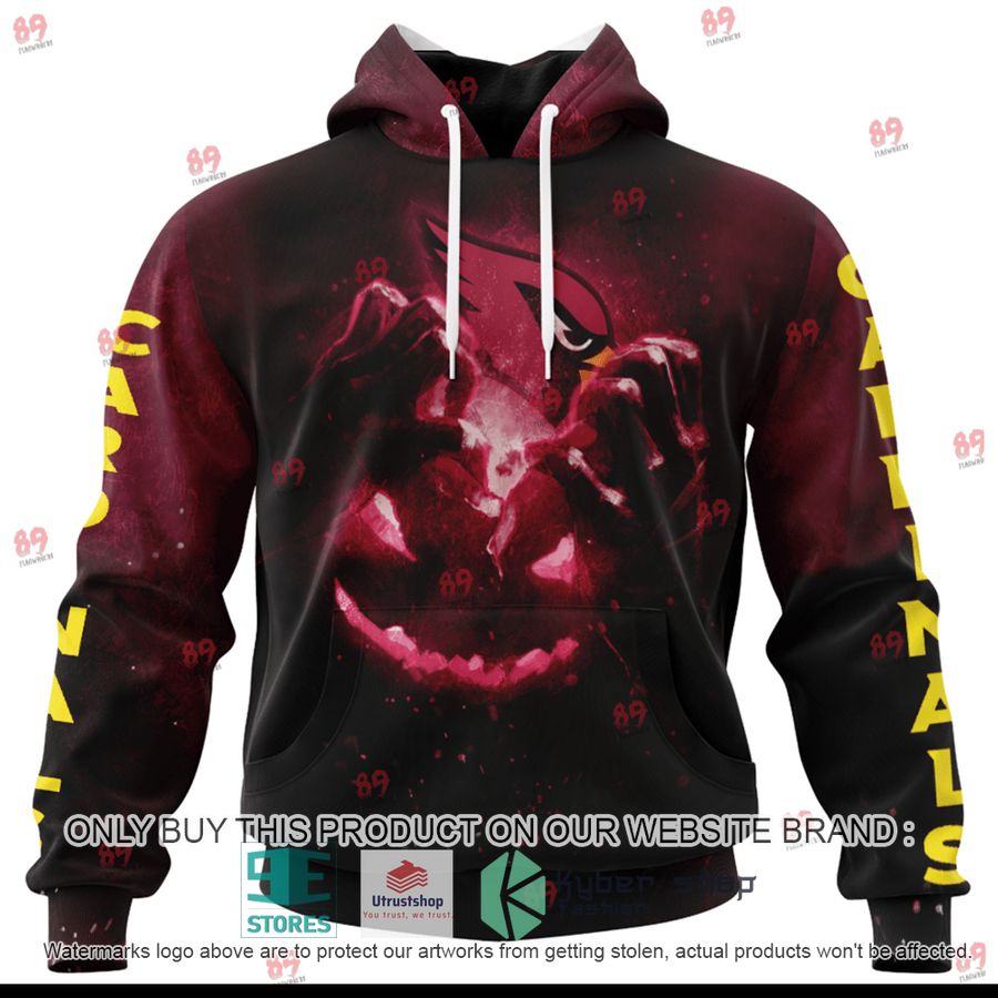 personalized arizona cardinals pumpkin head halloween shirt hoodie 1 91371
