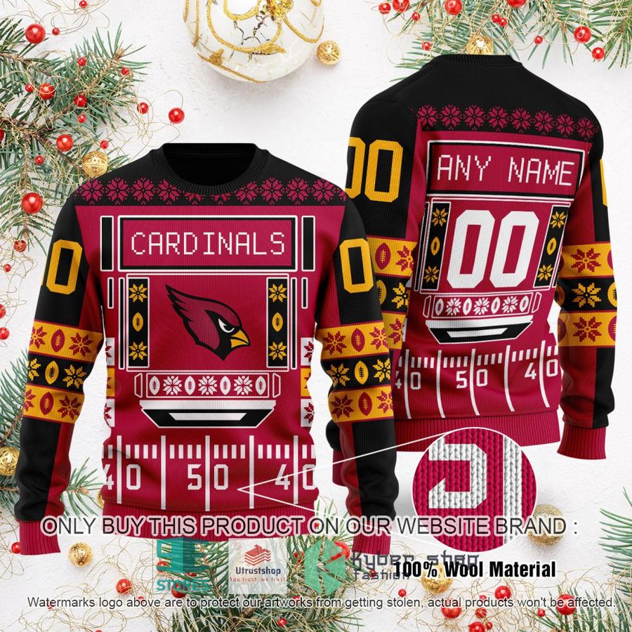 NEW Personalized Arizona Cardinals Ugly Sweater 9 personalized arizona cardinals ugly christmas sweater 1 52366