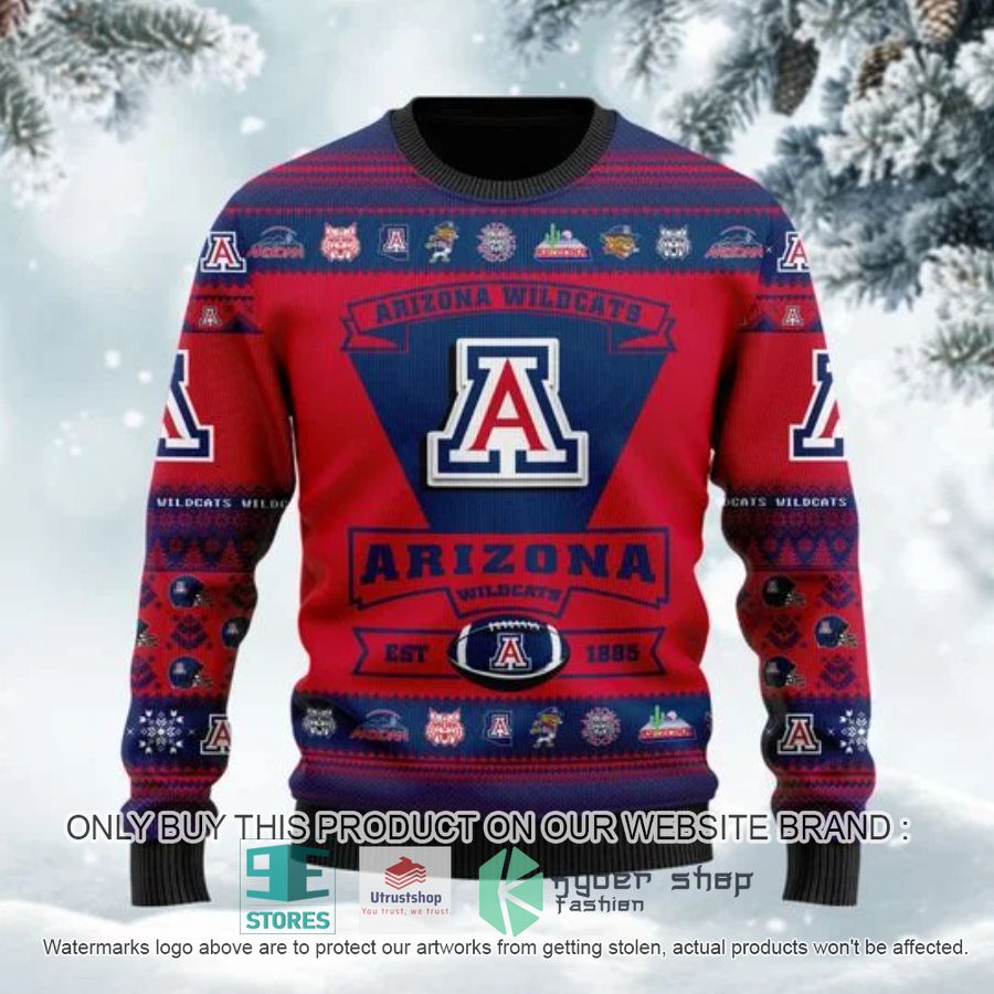 personalized arizona wildcats football ugly chrisrtmas sweater 2 4001