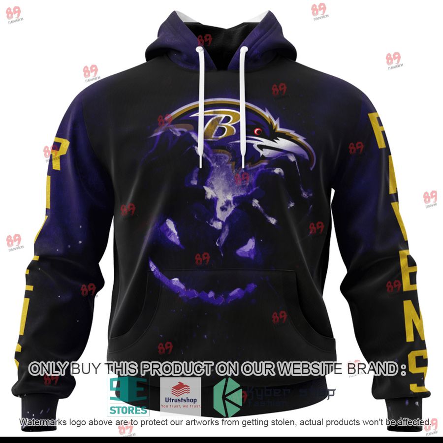 personalized baltimore ravens pumpkin head halloween shirt hoodie 1 78829