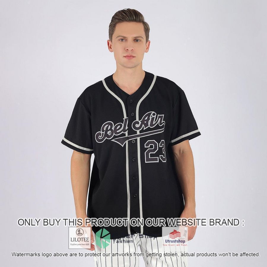 NEW Black Black Gray CUSTOM Baseball Shirt 2 personalized black black gray baseball jersey 2 20895