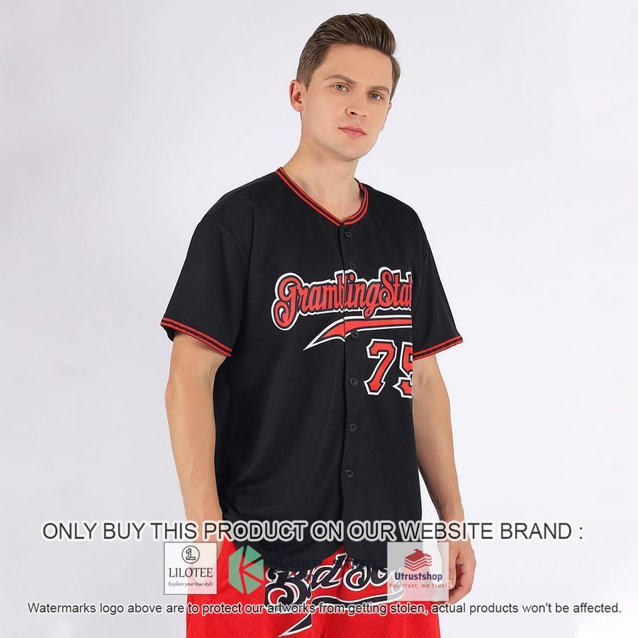 NEW Black Red White CUSTOM Baseball Shirt 2 personalized black red white baseball jersey 2 42466