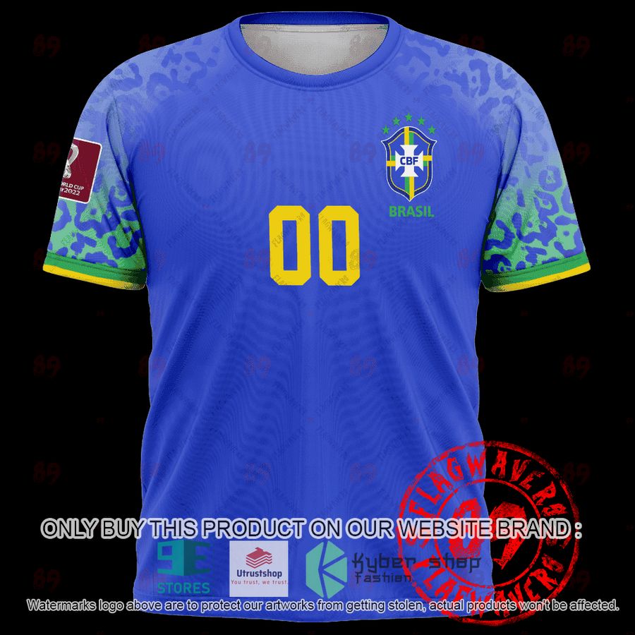 NEW Personalized Brazil Away World Cup 2022 blue Hoodie, Shirt 4 personalized brazil away jersey world cup 2022 blue shirt hoodie 4 39716