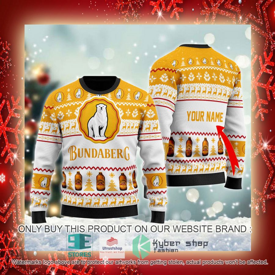 NEW Personalized Bundaberg Christmas Ugly Sweater 3 personalized bundaberg ugly christmas sweater 3 4755