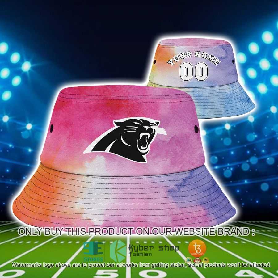 personalized carolina panthers crucial catch a bucket hat hat 1 42308