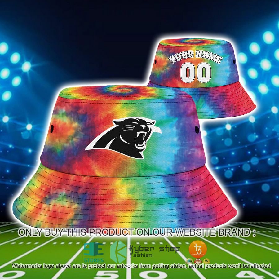 personalized carolina panthers crucial catch b bucket hat cap 1 99672