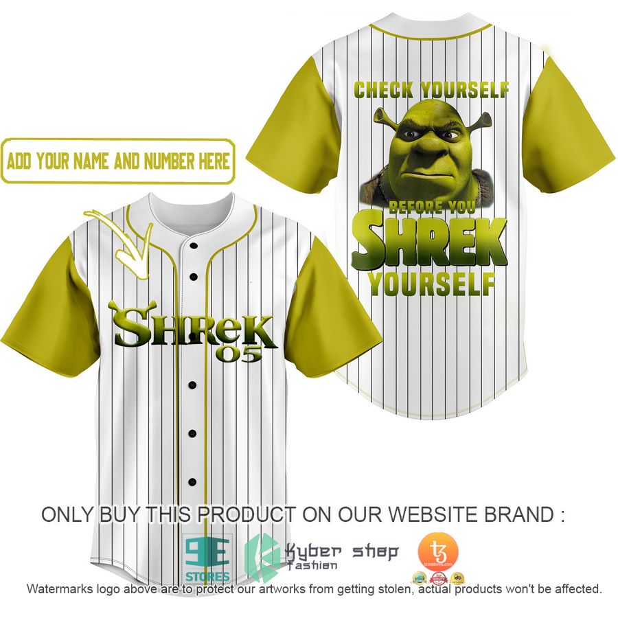 HOT Personalized Check Yourself Before You Shrek Yourself Baseball Jersey 1 personalized check yourself before you shrek yourself baseball jersey 1 42116