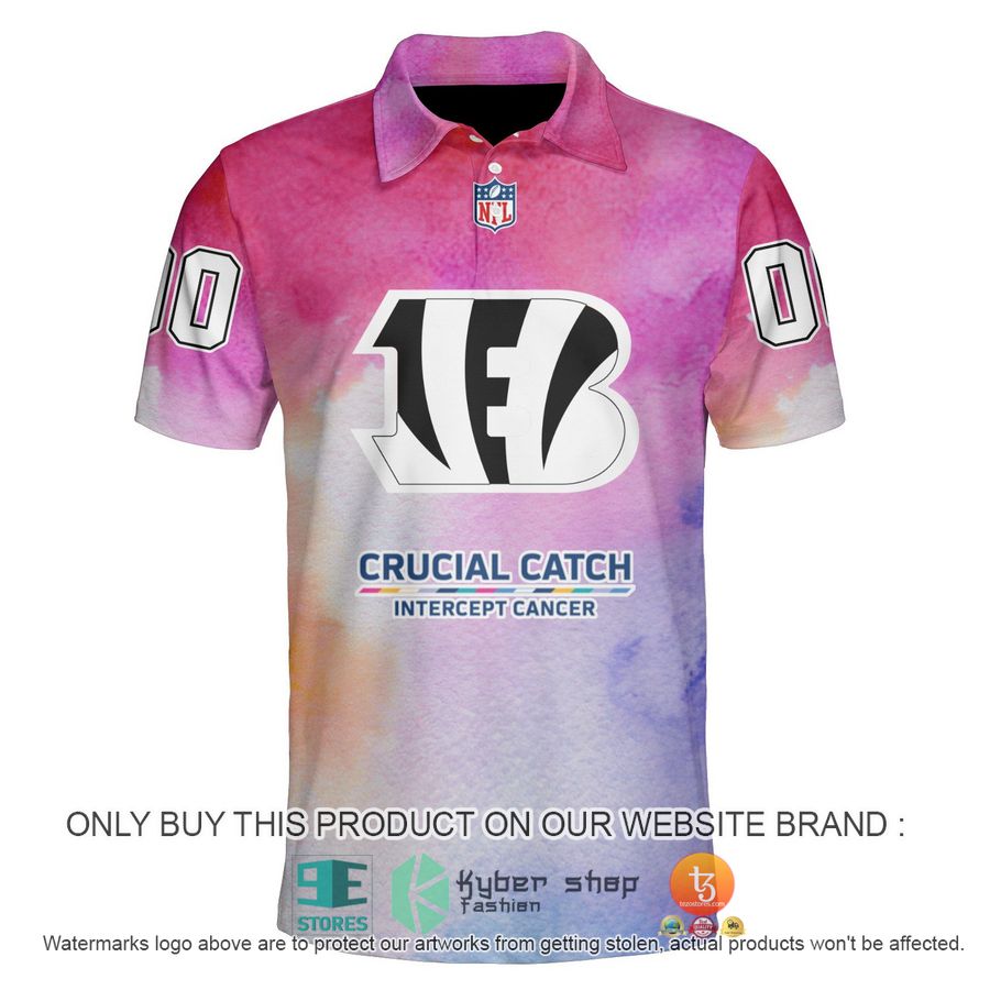 personalized cincinnati bengals crucial catch polo shirt 1 91834