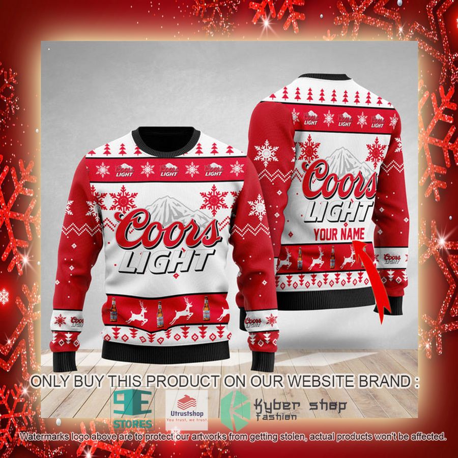 NEW Personalized Coors Light Christmas Ugly Sweater 3 personalized coors light ugly christmas sweater 3 47466