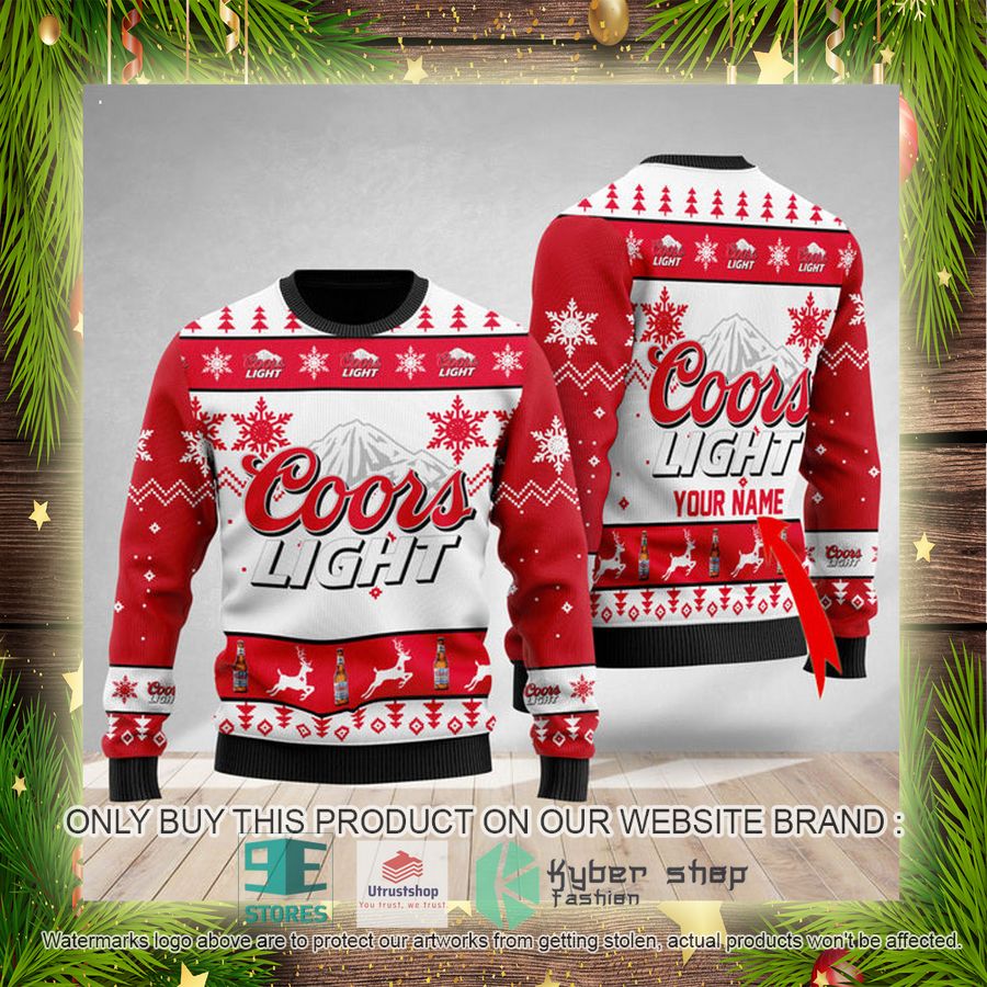 NEW Personalized Coors Light Christmas Ugly Sweater 4 personalized coors light ugly christmas sweater 4 47163