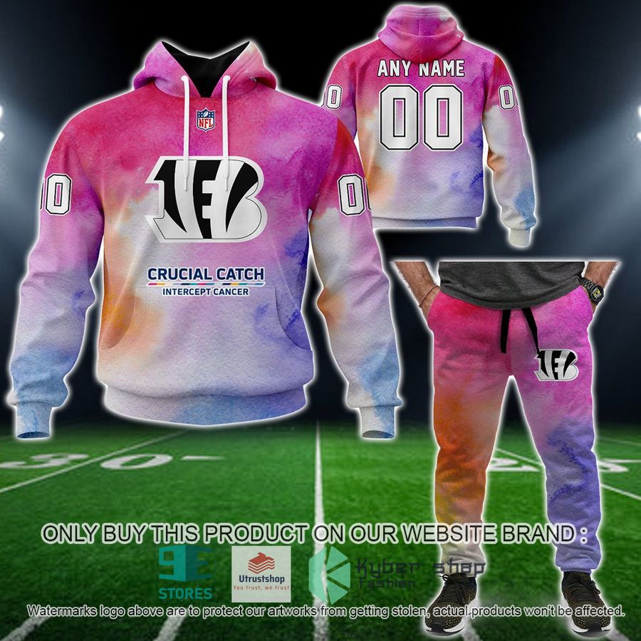 NEW Crucial Catch Intercept Cancer Cincinnati Bengals Custom Hoodie, Legging 4 personalized crucial catch intercept cancer cincinnati bengals hoodie long pants 4 88344