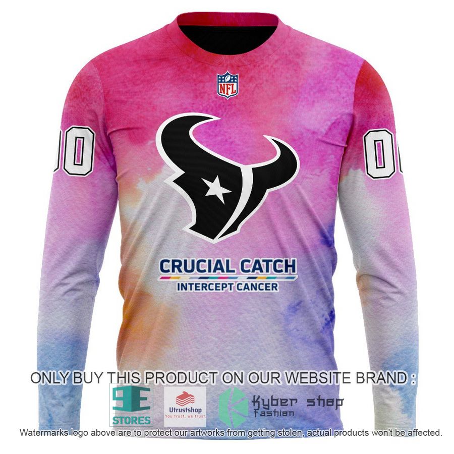 NEW Crucial Catch Intercept Cancer Houston Texans Custom Hoodie, Shirt 6 personalized crucial catch intercept cancer houston texans shirt hoodie 6 91585