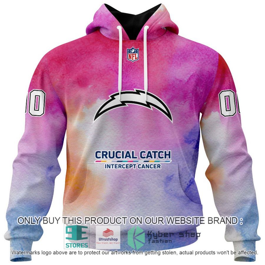 NEW Crucial Catch Intercept Cancer Los Angeles Chargers Custom Hoodie, Legging 2 personalized crucial catch intercept cancer los angeles chargers hoodie long pants 2 13852