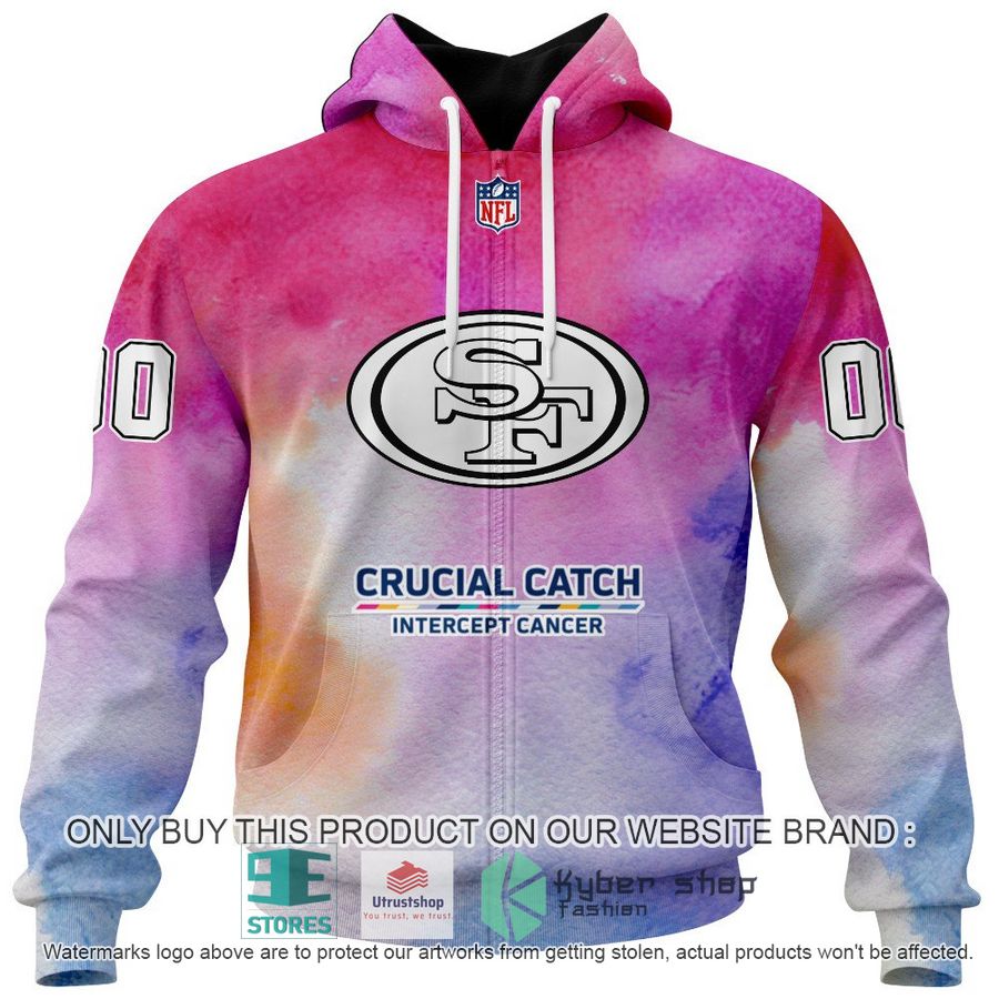 NEW Crucial Catch Intercept Cancer San Francisco 49Ers Custom Hoodie, Shirt 3 personalized crucial catch intercept cancer san francisco 49ers shirt hoodie 3 60445