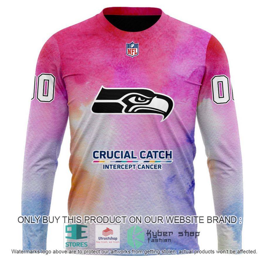 NEW Crucial Catch Intercept Cancer Seattle Seahawks Custom Hoodie, Shirt 6 personalized crucial catch intercept cancer seattle seahawks shirt hoodie 6 94282