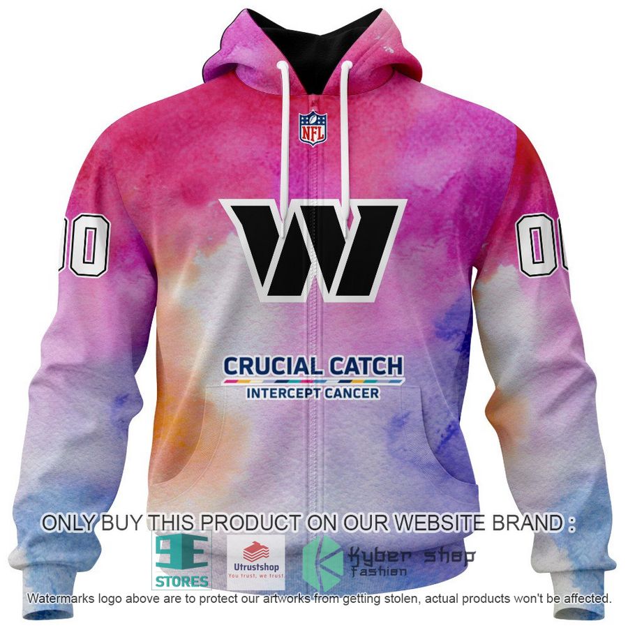 NEW Crucial Catch Intercept Cancer Washington Football Team Custom Hoodie, Shirt 3 personalized crucial catch intercept cancer washington football team shirt hoodie 3 51622