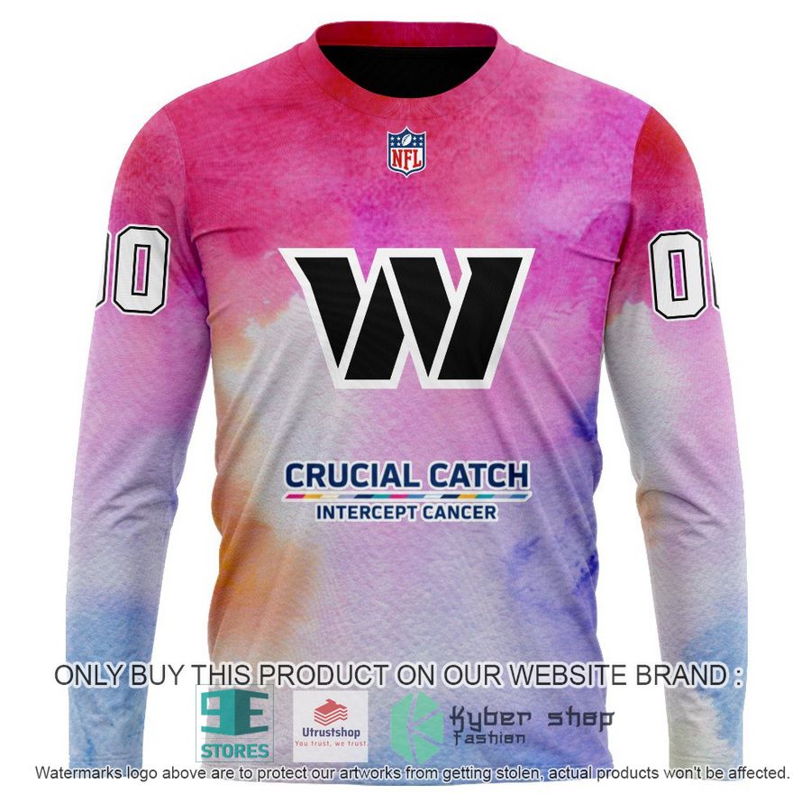 NEW Crucial Catch Intercept Cancer Washington Football Team Custom Hoodie, Shirt 6 personalized crucial catch intercept cancer washington football team shirt hoodie 6 13912