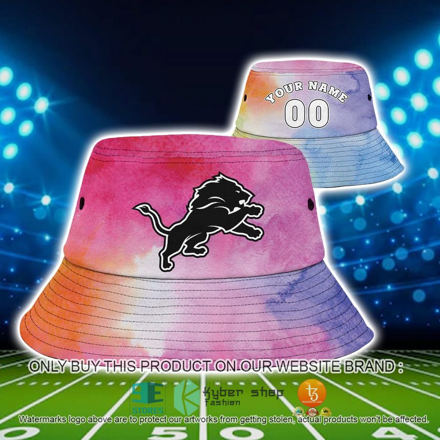 personalized detroit lions crucial catch a bucket hat hat 1 28595