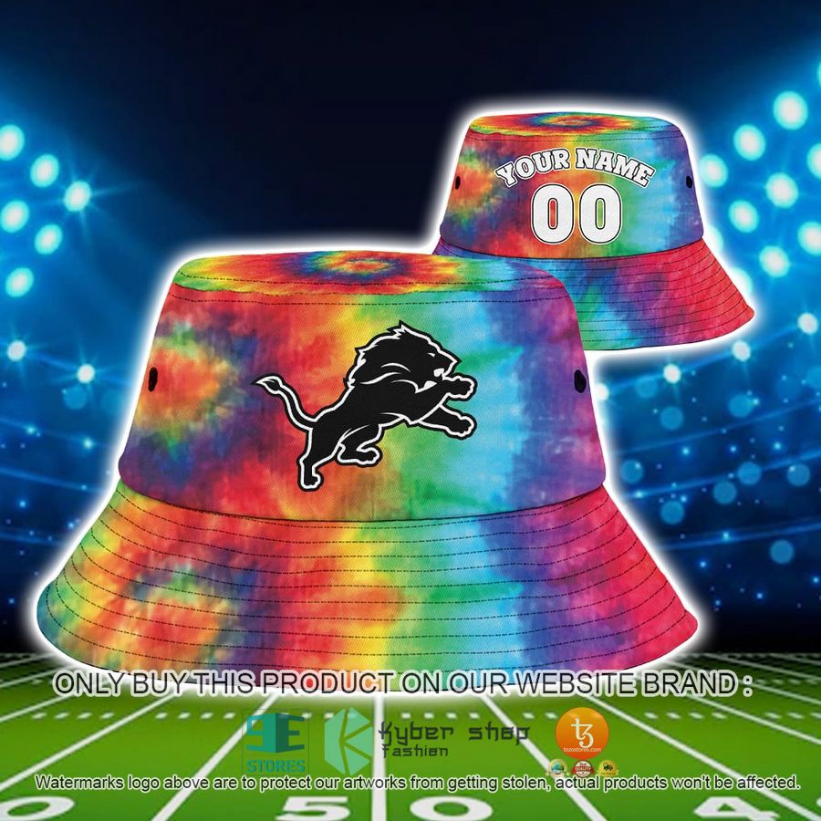 personalized detroit lions crucial catch b bucket hat cap 1 72610