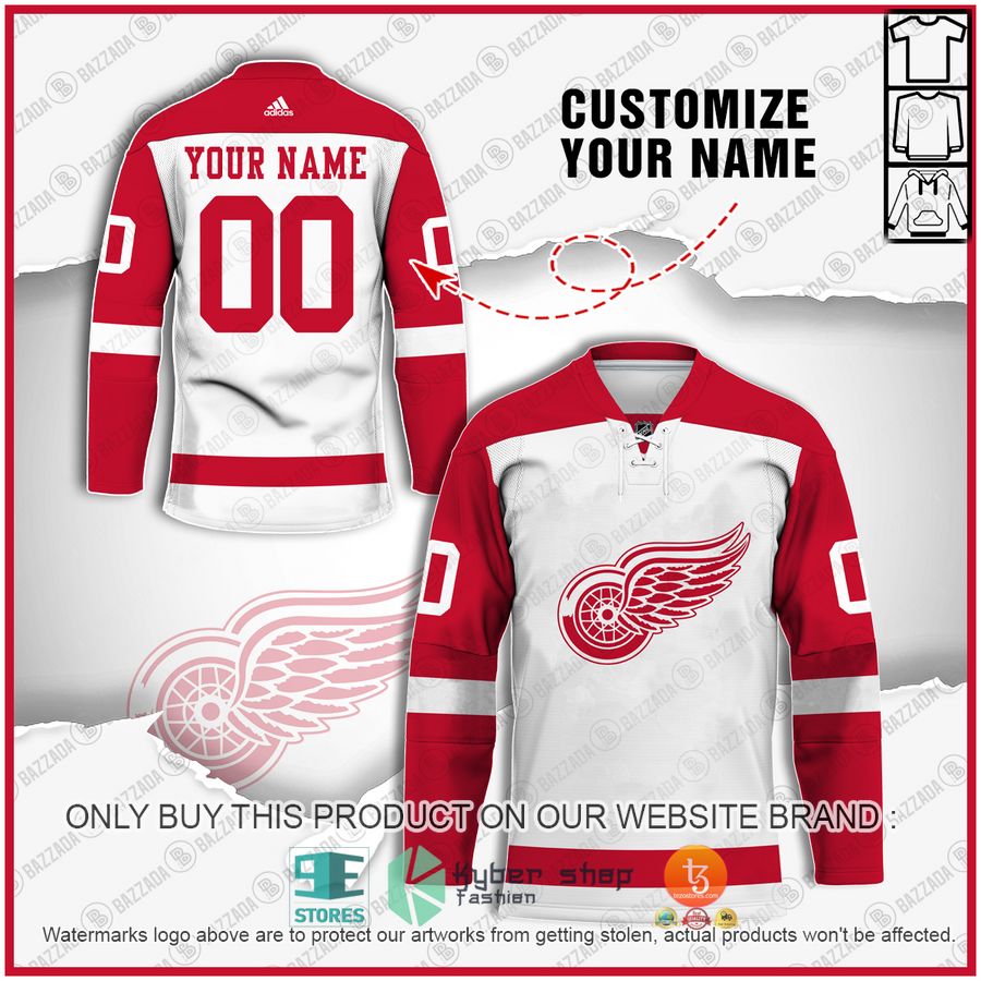 personalized detroit red wings nhl hockey jersey 1 7268