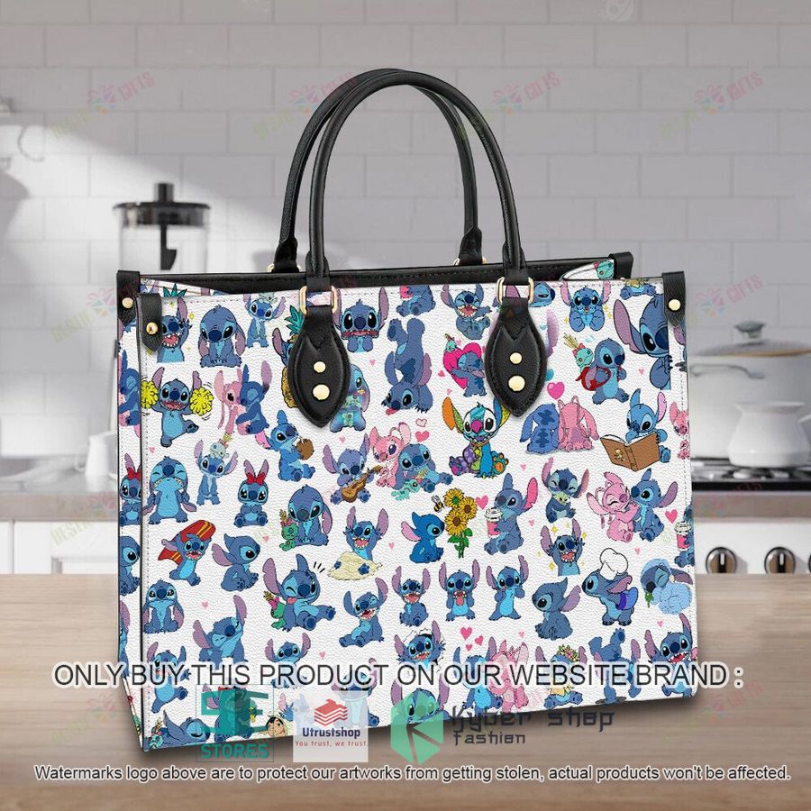 personalized disney stitch pattern leather bag 1 23725