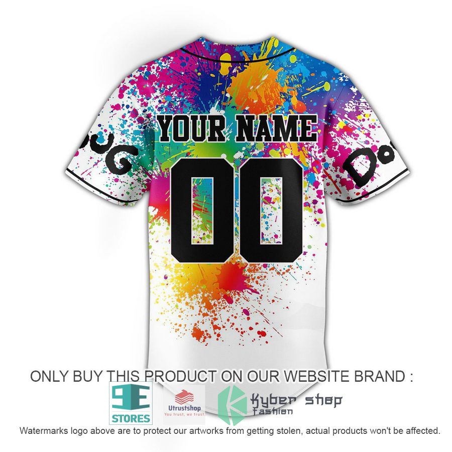 NEW Doug colorful Baseball Shirt 3 personalized doug colorful baseball jersey 3 9145