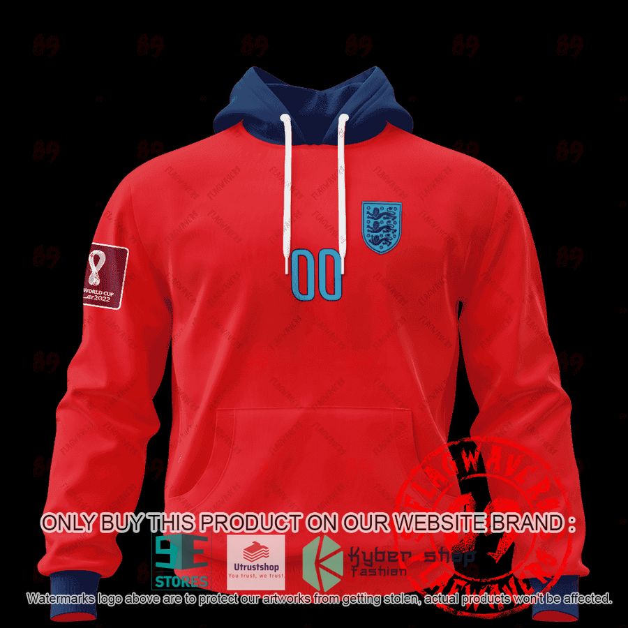 NEW Personalized England Away World Cup 2022 red Hoodie, Shirt 14 personalized england away jersey world cup 2022 red shirt hoodie 1 97685