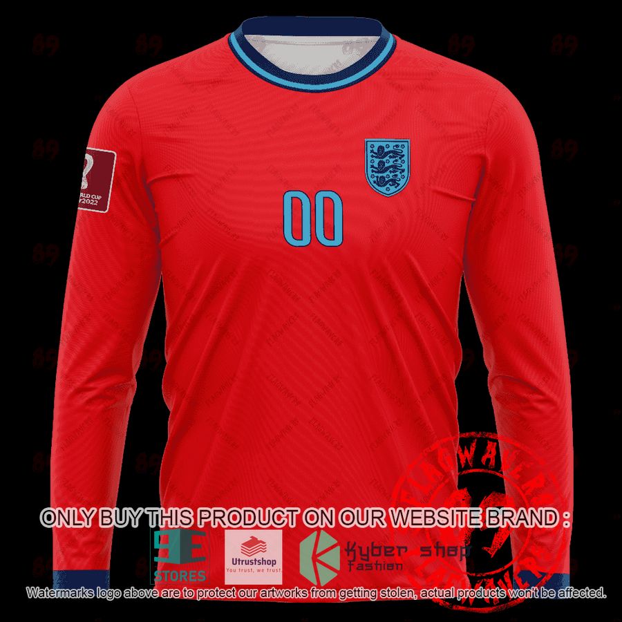 NEW Personalized England Away World Cup 2022 red Hoodie, Shirt 6 personalized england away jersey world cup 2022 red shirt hoodie 6 36108