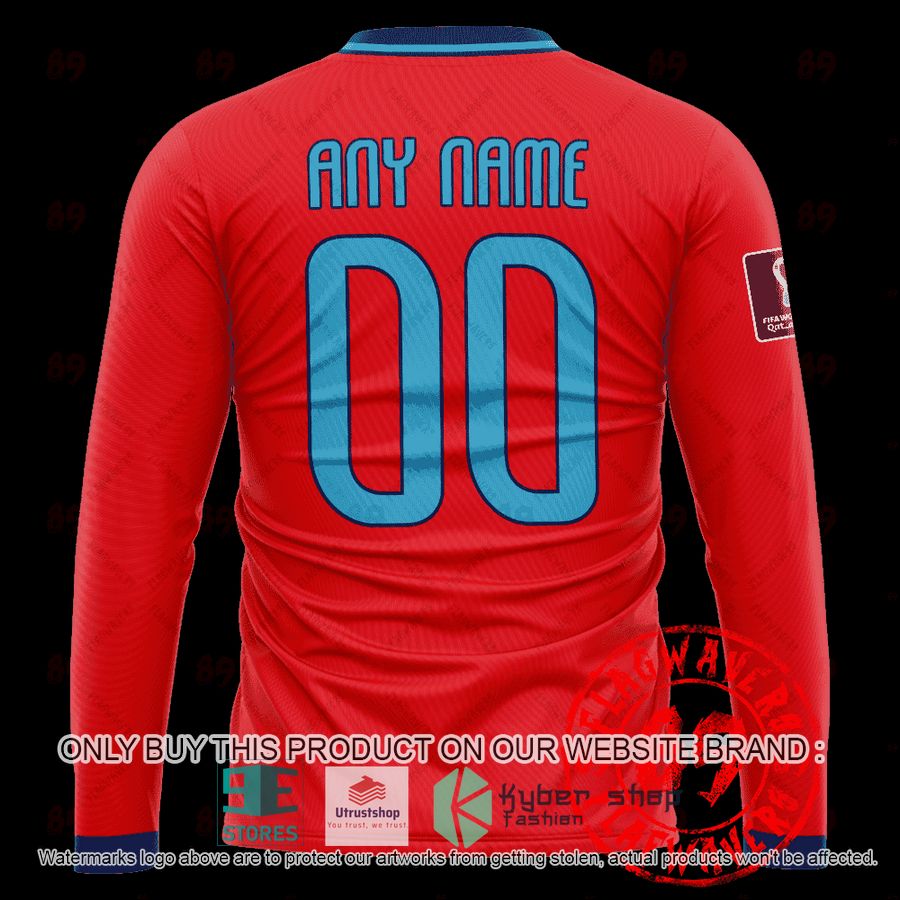 NEW Personalized England Away World Cup 2022 red Hoodie, Shirt 7 personalized england away jersey world cup 2022 red shirt hoodie 7 11310