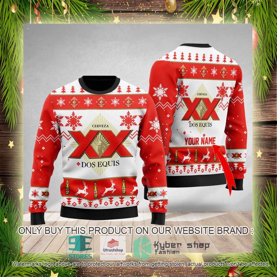 NEW Personalized Funny Dos Equis Christmas Ugly Sweater 4 personalized funny dos equis ugly christmas sweater 4 70369