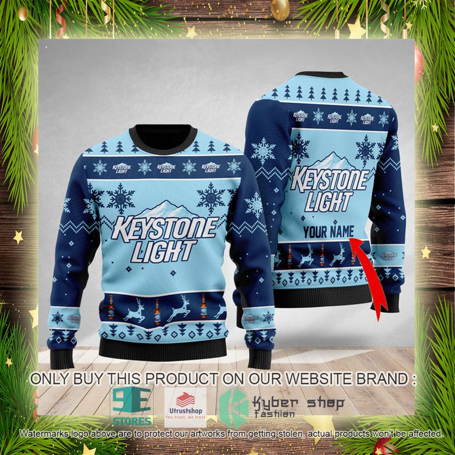 NEW Personalized Funny Keystone Light Christmas Ugly Sweater 4 personalized funny keystone light ugly christmas sweater 4 38258