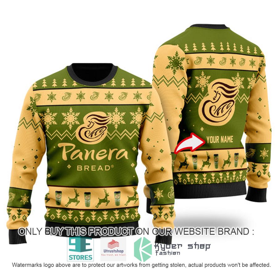 personalized funny panera bread ugly christmas sweater 1 67693