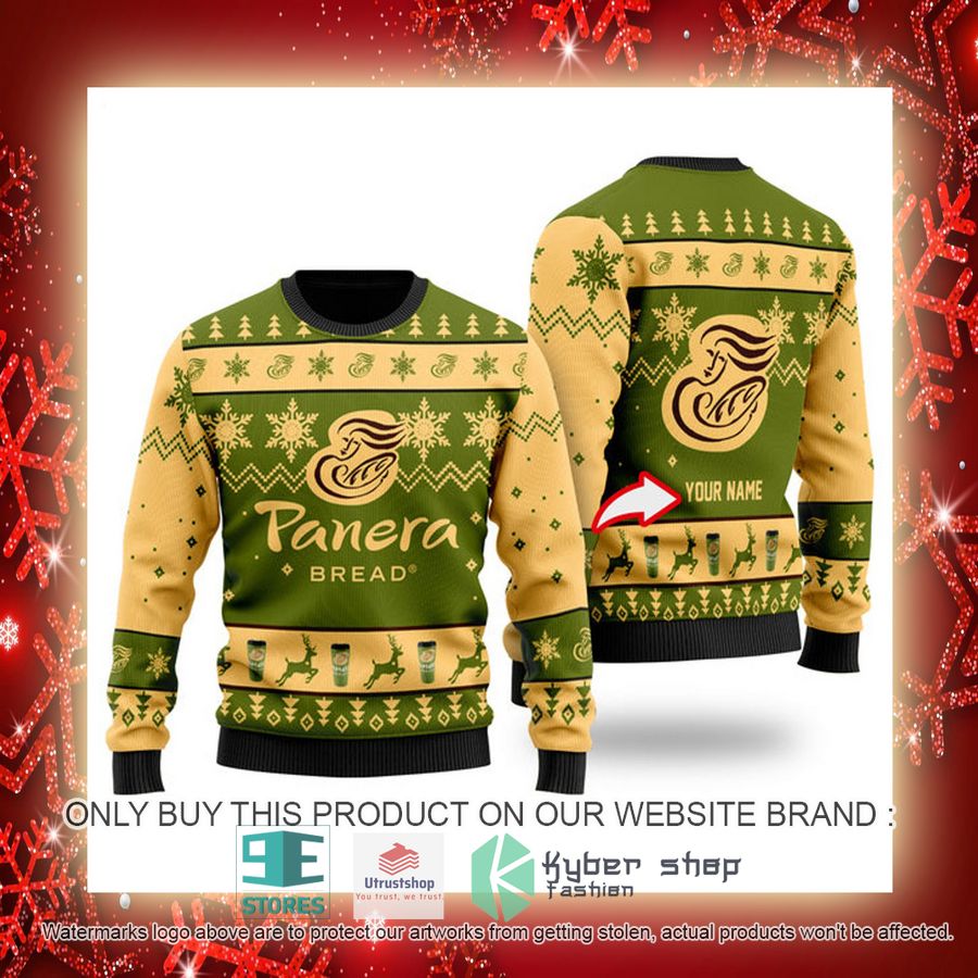 NEW Personalized Funny Panera Bread Christmas Ugly Sweater 3 personalized funny panera bread ugly christmas sweater 3 25472
