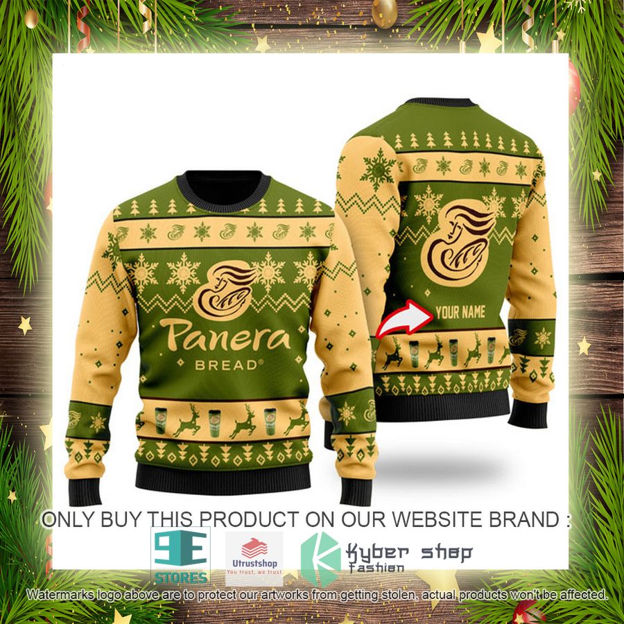NEW Personalized Funny Panera Bread Christmas Ugly Sweater 4 personalized funny panera bread ugly christmas sweater 4 44277
