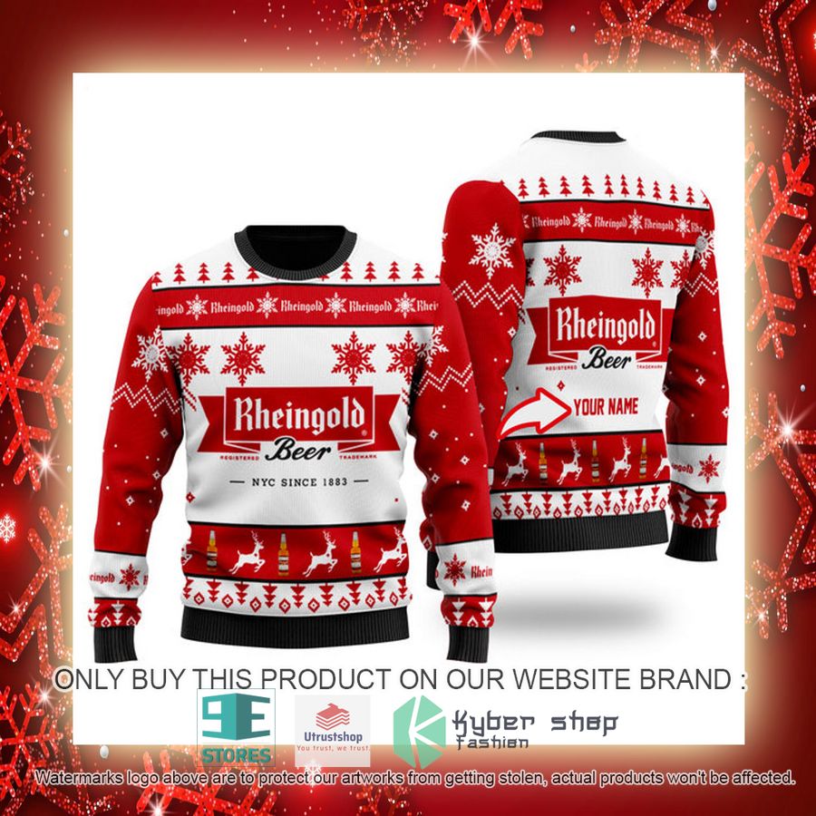 NEW Personalized Funny Rheingold Beer Christmas Ugly Sweater 3 personalized funny rheingold beer ugly christmas sweater 3 37941