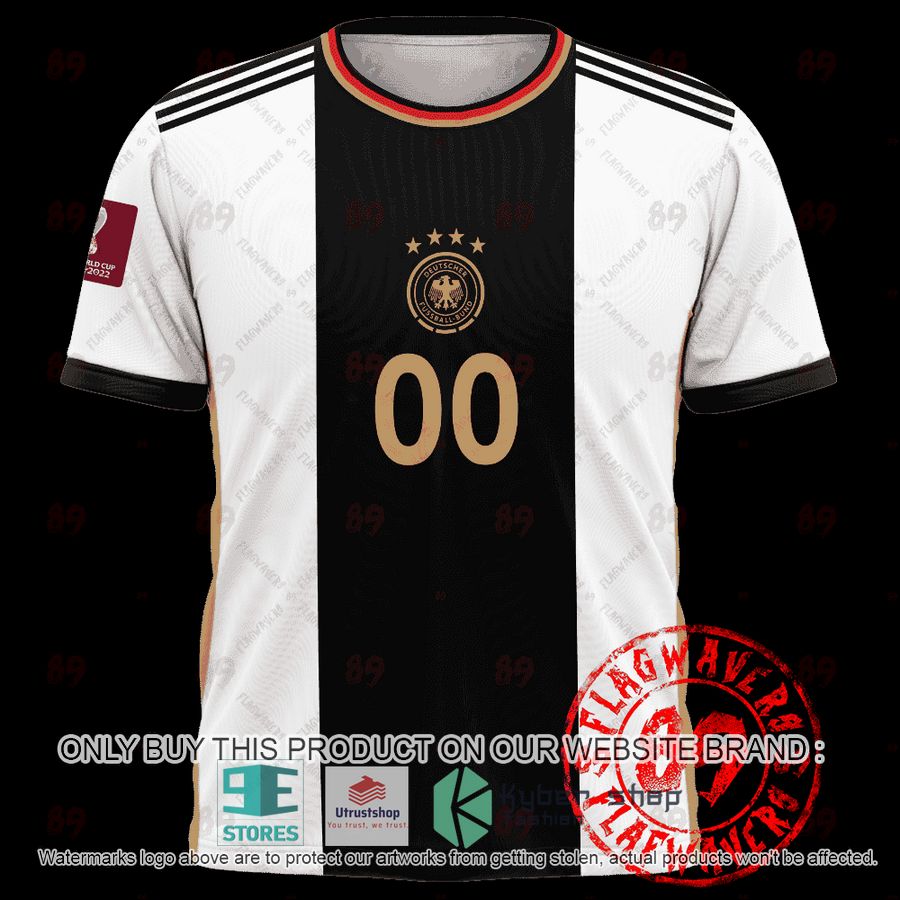 NEW Personalized Germany Home World Cup 2022 white black Hoodie, Shirt 4 personalized germany home jersey world cup 2022 white black shirt hoodie 4 89607