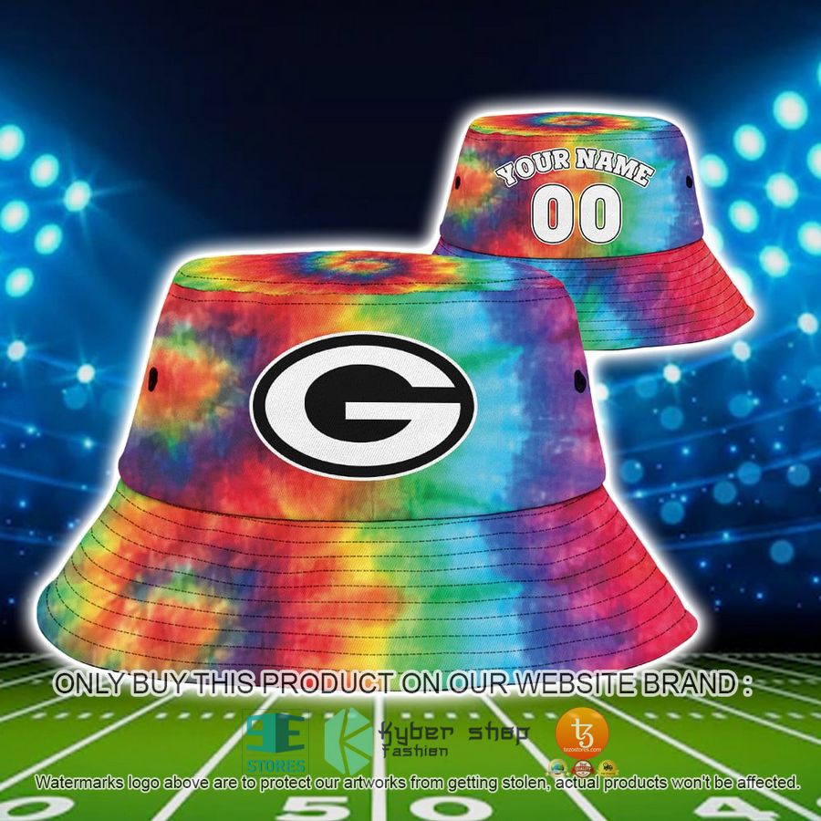 personalized green bay packers crucial catch b bucket hat cap 1 14376