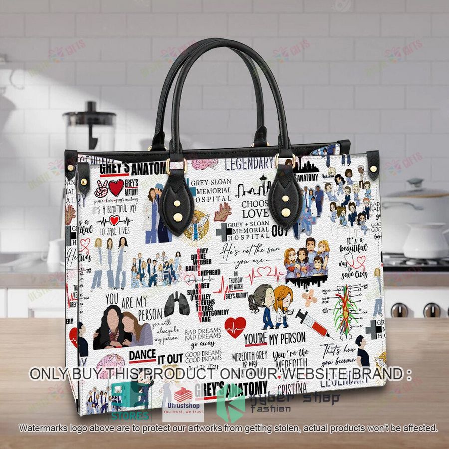 personalized greys anatomy leather bag 1 74983