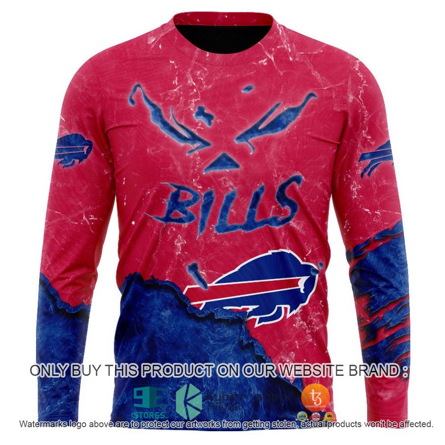 NEW Personalized Halloween Ghost Face Buffalo Bills Hoodie, Shirt 6 personalized halloween ghost face buffalo bills shirt hoodie 6 96219