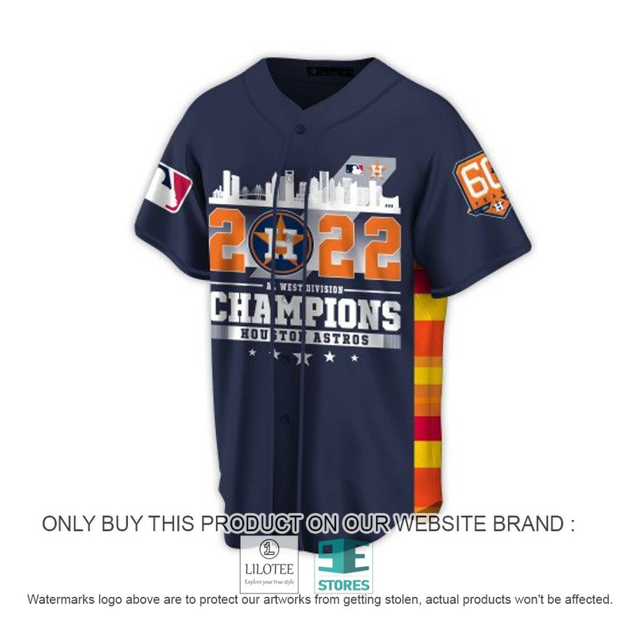 NEW Personalized Houston Astros 2022 West Division Champions Baseball Jersey 3 personalized houston astros 2022 west division champions baseball jersey 2 63082
