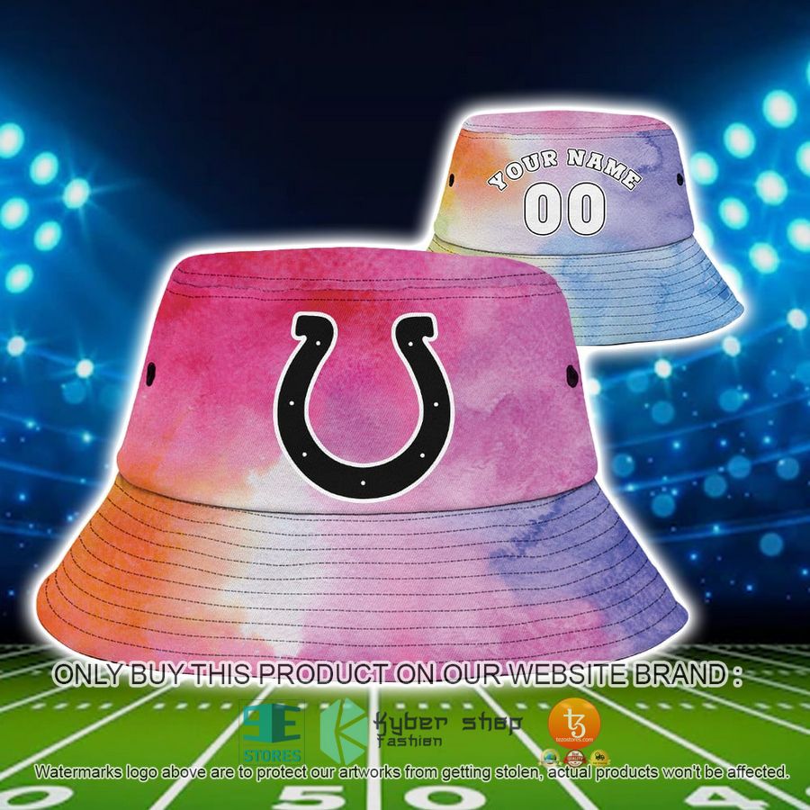 personalized indianapolis colts crucial catch a bucket hat hat 1 10096