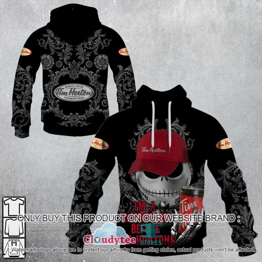 HOT Personalized Jack Skellington I am a nightmare before Tim Hortons 3D Shirt, Hoodie 2 personalized jack skellington i am a nightmare before tim hortons 3d shirt hoodie 1 72338