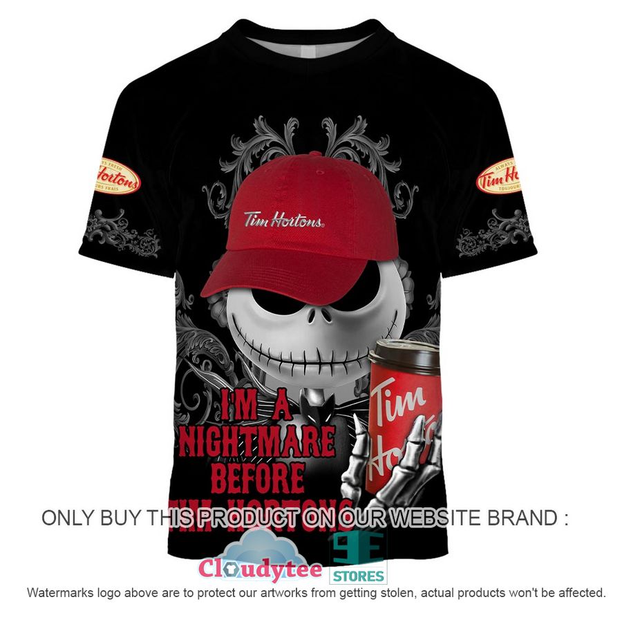 HOT Personalized Jack Skellington I am a nightmare before Tim Hortons 3D Shirt, Hoodie 4 personalized jack skellington i am a nightmare before tim hortons 3d shirt hoodie 3 11527