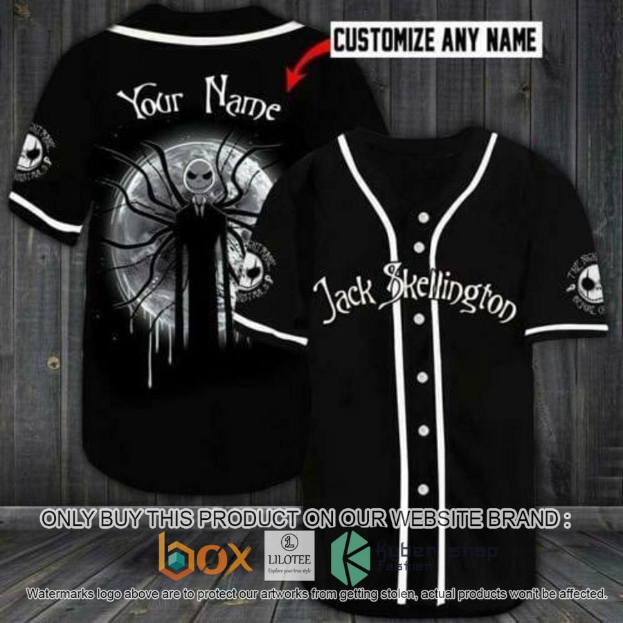 personalized jack skellington night moon baseball jersey 1 86590