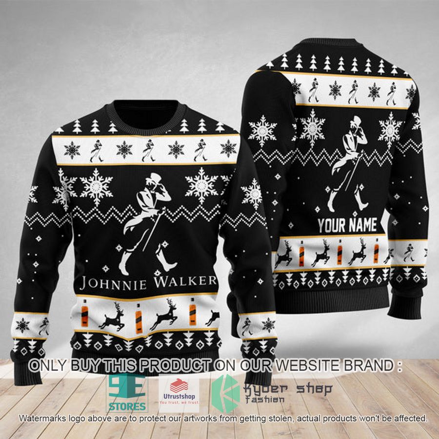 personalized johnnie walker ugly christmas sweater 1 44647