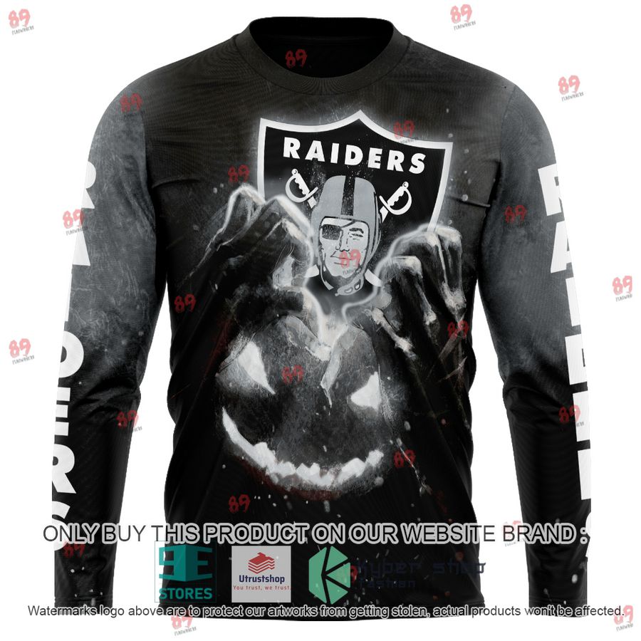 NEW Personalized Las Vegas Raiders Pumpkin Head Halloween Hoodie, Shirt 6 personalized las vegas raiders pumpkin head halloween shirt hoodie 6 30795
